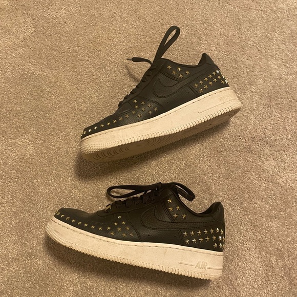 studded air force ones womens